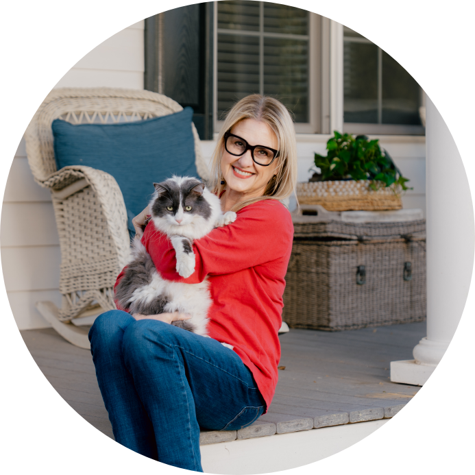 Debbie and cat